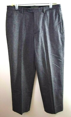 Banana Republic Men's Wool Blend Work Gray Dress Pants 33/32