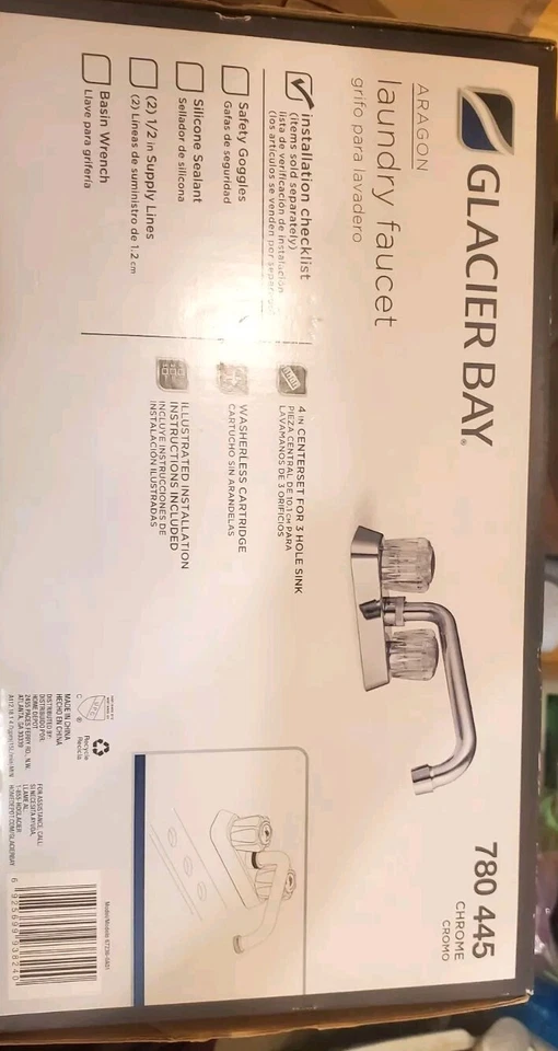 Grifo de lavandería Glacier Bay Aragón Foto 3 de 4