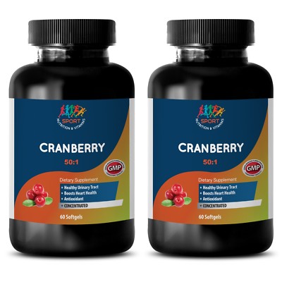 12600mg Softgels - CONCENTRATED 50:1 CRANBERRY - Dietary Cranberry Supplement 2B