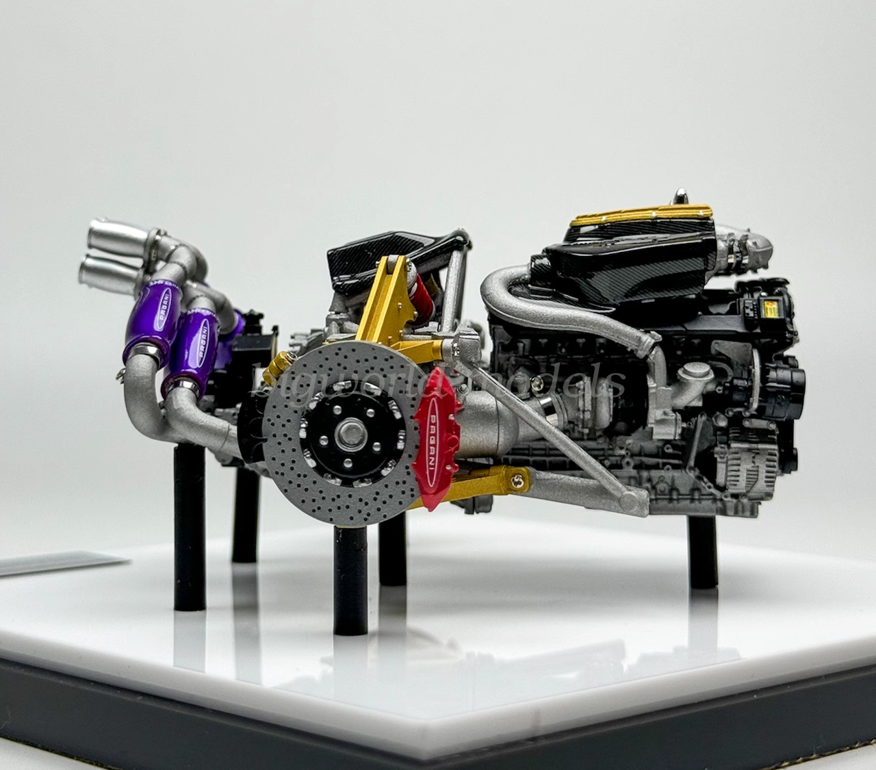 VMB 1:18 Scale Huayra Engine System Display Collection Model Diecast Metal Car