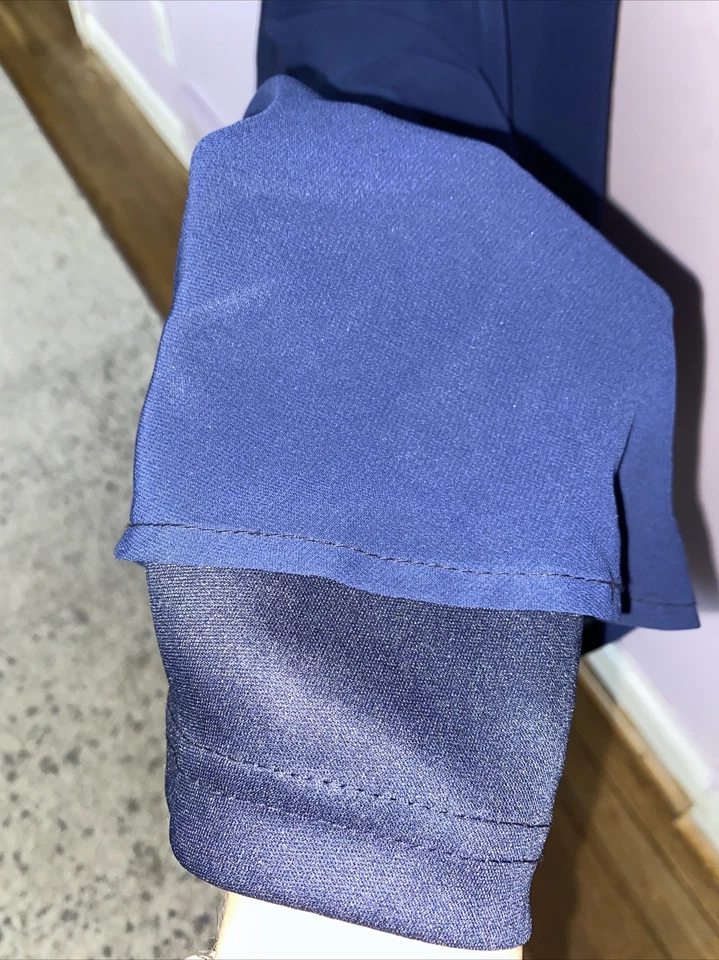 Vestido para mujer talla grande Roaman’s azul marino de encaje para ocasiones especiales talla 30W Foto 4 de 4