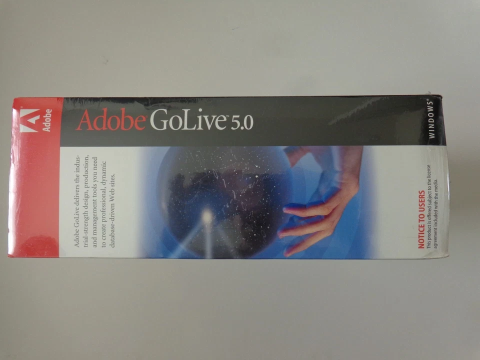 Adobe GoLive 5.0 (Retail) Full Version for Windows (Factory Sealed Retail Box) - Image 4 of 4