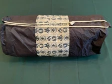 American Airlines Blue Nylon Cinch Bag with Multiple Logos / Excellent Condition