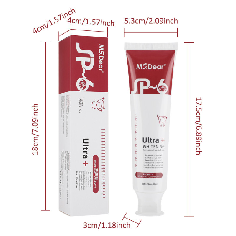 SP-6 Probiotic Whitening Toothpaste Refresh Mouth Brighten Remove Yellow Tooth