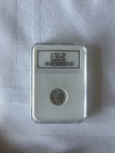 1896 Barber Dime 10C NGC PR66