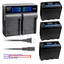 Kastar Battery LCD Rapid Charger for Sony NP-F970 Pro Sony CCD-TR3100 CCD-TR3200