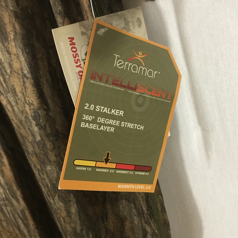 Terramar - Stalker 2.0 Baselayer S/S Crew - M's Lg - NWT - Mossy Oak Bottomland - Image 4 of 4