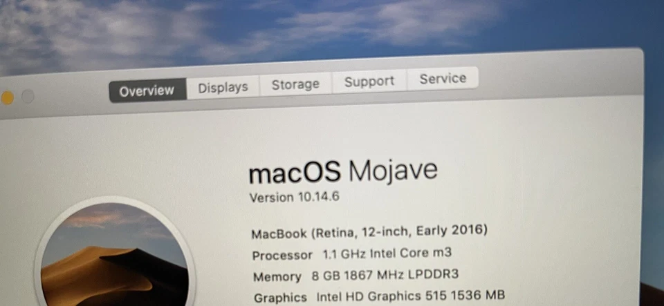 Macbook A1534 Early 2016 12” Genuine Laptop Logic Board 1.1Ghz 256GB - Image 2 of 3