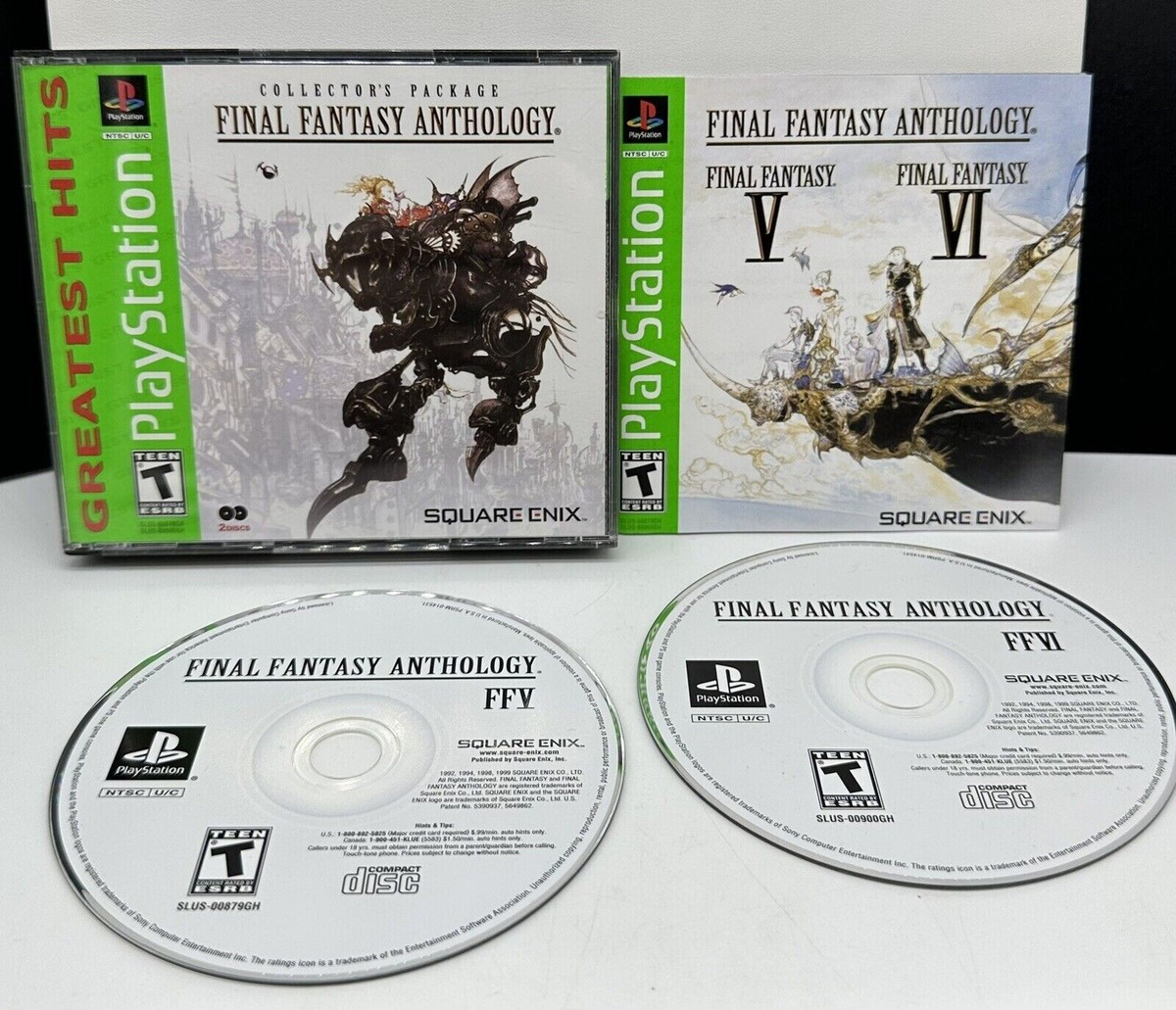 Final Fantasy Anthology Greatest Hits PlayStation PS1 CIB Tested