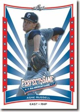 5-Count Lot ASHE RUSSELL 2014 Leaf Perfect Game All-American Classic Rookies 