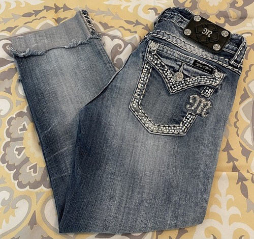 MISS ME Easy Cropped Capri Jeans Size 