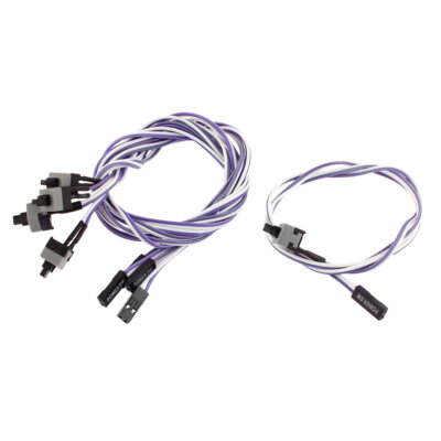 5pcs 58cm ATX Power Supply Reset HDD Switch Cable Line for Desktop Computer Case