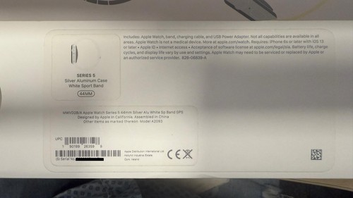 Apple Watch Series 5 44mm GPS dobry stan inteligentny zegarek, srebrny - Zdjęcie 3 z 8