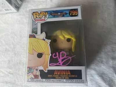 FUNKO POP #799 MONSTER HUNTER AVINIA SIGNED/AUTOGRAPHED BY TIA BALLARD, JSA COA