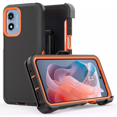 For Motorola Moto G Stylus 5G 2024 Case Phone Heavy Duty Cover + Tempered Glass