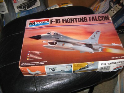 Mint in box F-16 Fighting Falcon  in 1/48 scale by Monogram from 1980