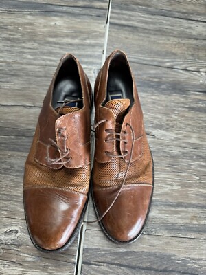 Cole Haan Men’s Brown Dress Shoe Sz 10.5D. Cole Haan Mens Sz 10.5 D Brown Leather Lace Up Wingtips  main image 2