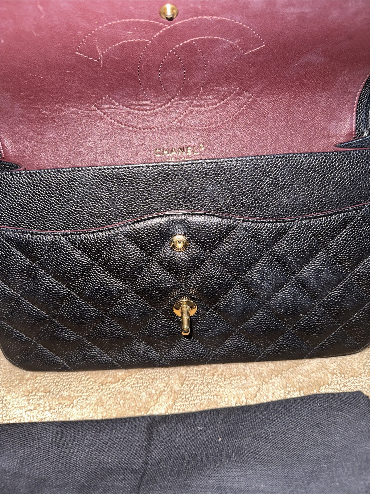 100% AUTHENTIC CHANEL CLASSIC Large DOUBLE FLAP w… - image 8