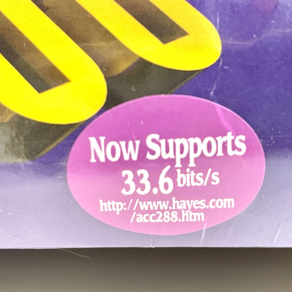 1990s Hayes Accura 336 INT PNP Fax Modem 288 v.34 Internal Plug~N~Play NEW Vtg - Image 4 of 4