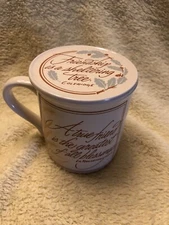 Vintage Friendship coffee Mug with Lid Mug Mates by Hallmark 1986 2 pc mint