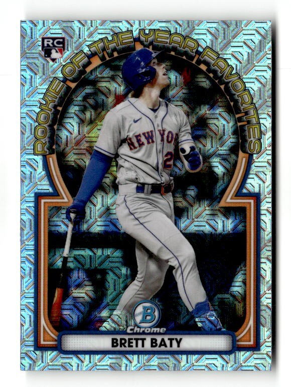 2023 Bowman Chrome ROY Favorites Mojo Refractor #ROYF-3 Brett Baty (RC)