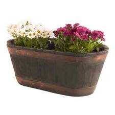 Pflanztrog Holzoptik Eichenholzoptik (B)34cm x(L)60cm x(C)25cm=(F)FreUKPost