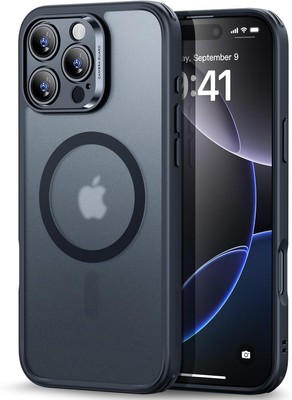 For iPhone 16 Pro Max Case w/ 4in 1 Translucent Matte Mil-Grade Protection Cover