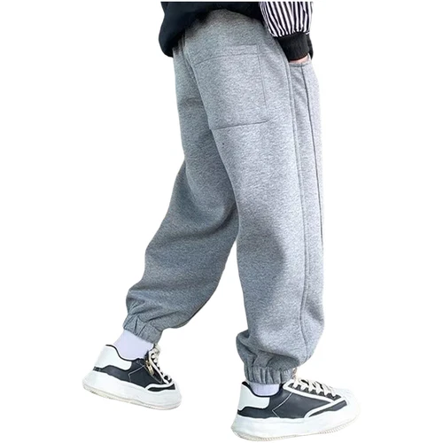 Kids Boys Joggers Baggy Sweatpants Casual Trousers Hiking Pants Picnic Bottoms - Picture 16 of 39
