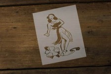 L745F Hawaiian dancer Mylar Stencil Art Paint Scrapbook Made in USA