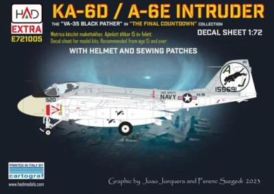 HAD Models HADE721005 - 1/72 A-6E Intruder  The final Countdown  decal sheet Neu
