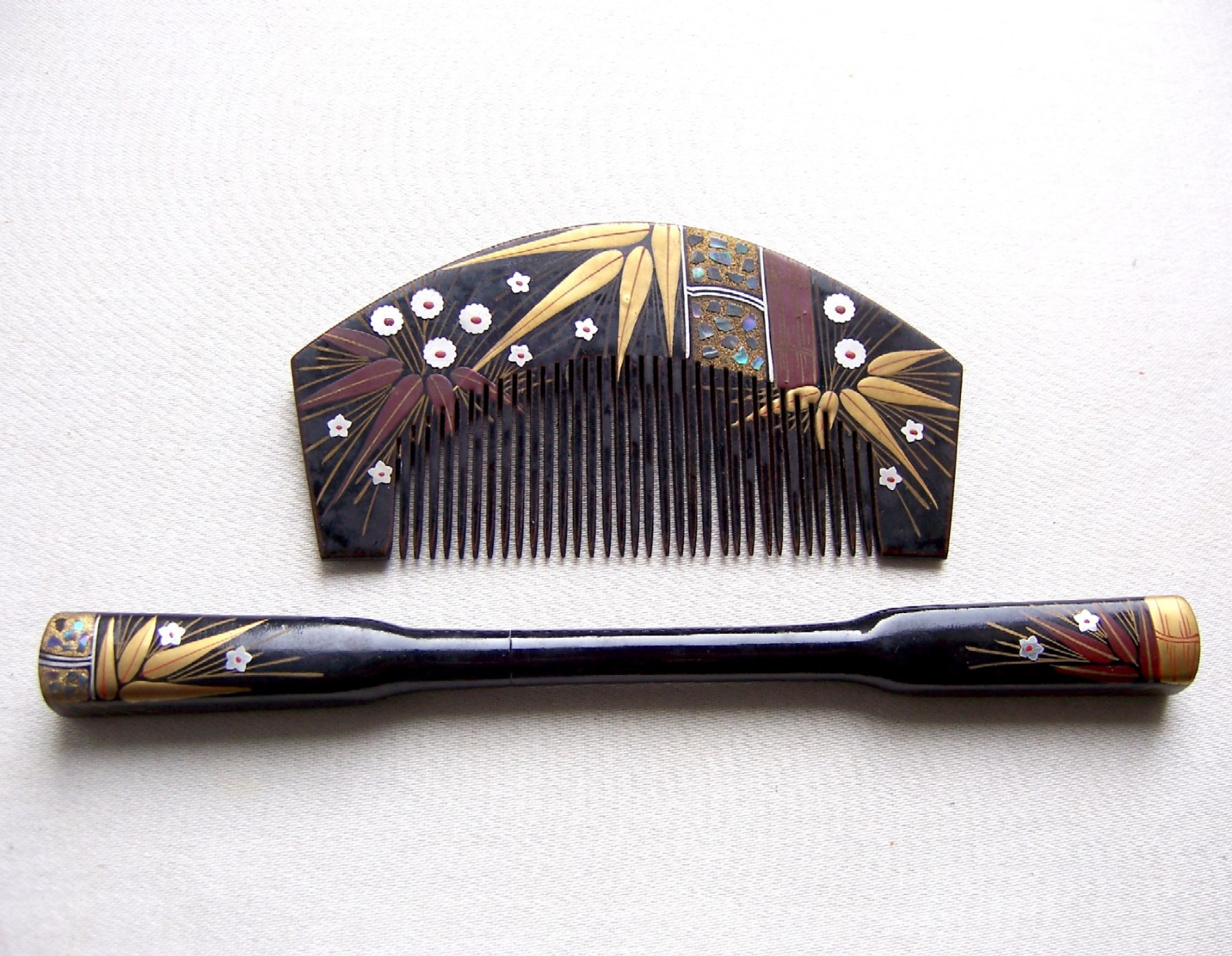 Vintage Japanese hair comb hair pin kanzashi geisha set (AHI) eBay