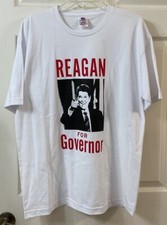 NWOT VTG Bayside USA Made “Reagan For Governor” Graphic T-Shirt Men’s Sz Large