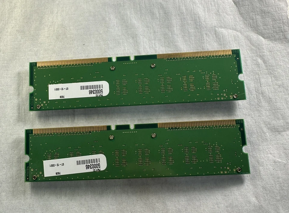 Samsung 2 Pack MR16R0828BN1-CK8 - 128MB Memory Module (Rimm) 800 - 45 101 0124 H - Image 2 of 2