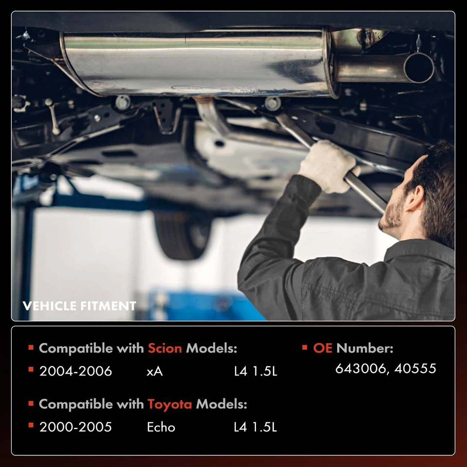 Catalytic Converter with Bolts for Toyota Echo 2000-2005 Scion xA 2004-2006 1.5L - Image 2 of 4