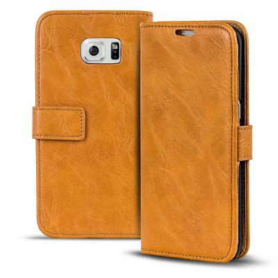 Schutzhülle Book Case Für Samsung Galaxy S6 Edge Handy Hülle Schutz Klapp Tasche