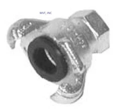 1/2" Female NPT Universal Crowfoot Coupling Chicago Fitting Plated Iron SFF050