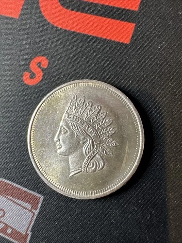 Vintage "Indian Head" 1 Troy Oz .999 Fine Silver Round Ounce (B)