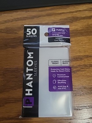 Phantom Sleeves: Purple Size (59mm x 92mm) 50 ct Still Sealed