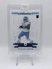 Michael Carter 2021 Flawless Collegiate #150 Sapphire 15/15 Bookend UNC Encased