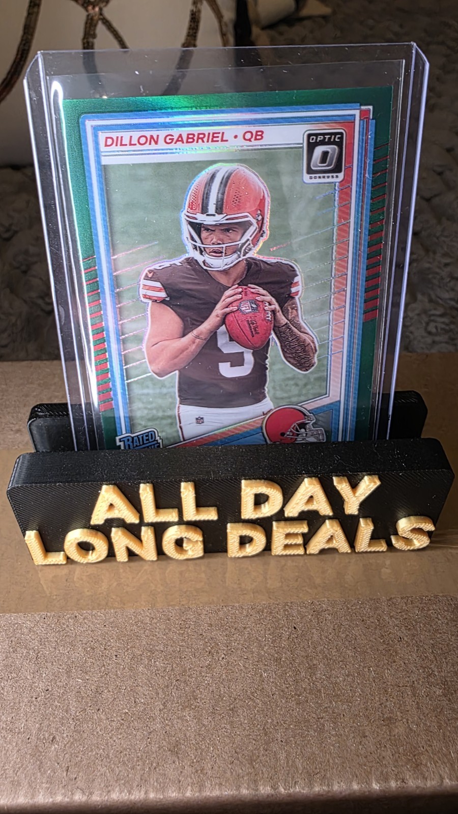 2025 Donruss Optic Dillon Gabriel RC  TRUE GREEN /5 Browns #263 SSP ⭐ BookEnd🔥