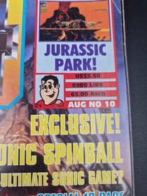 Mean Machines Sega Magazine #10 Aug 1993 Sonic Spinball Jurassic Park Mega Drive