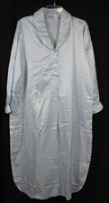 Kathryn Nightgown Brushed Soft Inside Satin Gown Pajamas Light Blue Granny M New