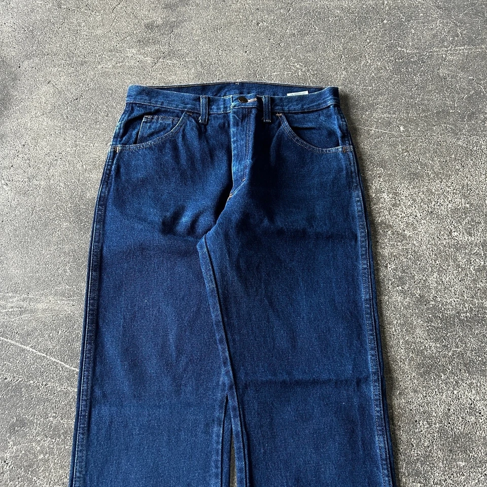 Vintage Rustler Jeans Mens Size 32x32 Blue Pants Cowboy Western Farmer Denim - Image 2 of 4
