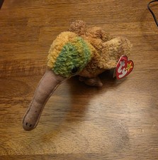 TY Beanie Baby - BEAK the Kiwi Bird 5.5 inch - MWMT's Stuffed Animal Toy