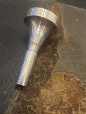 EXCEPTIONAL VINTAGE 1950'S Conn 3 Silver Plated Small Shank Trombone Mouthpiece