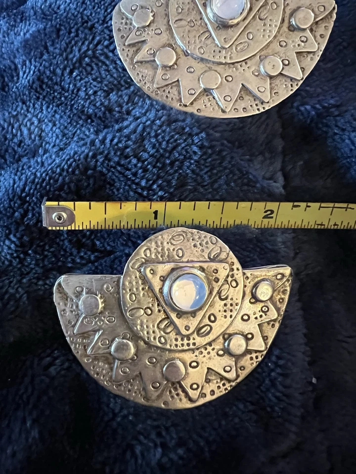 Pendientes grandes Deborah Roberts - Topacio opalita - Esterlina - ¡Precioso diseño!! Foto 3 de 4