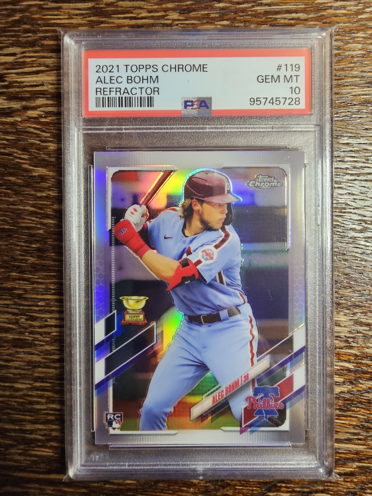 Alec Bohm 2021 Topps Chrome #119 Refractor PSA 10 GEM MINT