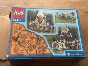 Lego 7418 Scorpion Palace w/Box, Manual + Cards, 13 pieces missing Excellent