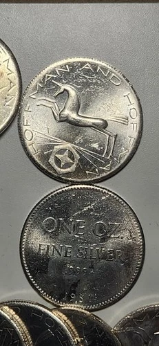 Vintage 1981 Hoffman And Hoffman Unicorn 1oz .999 Fine Silver Round
