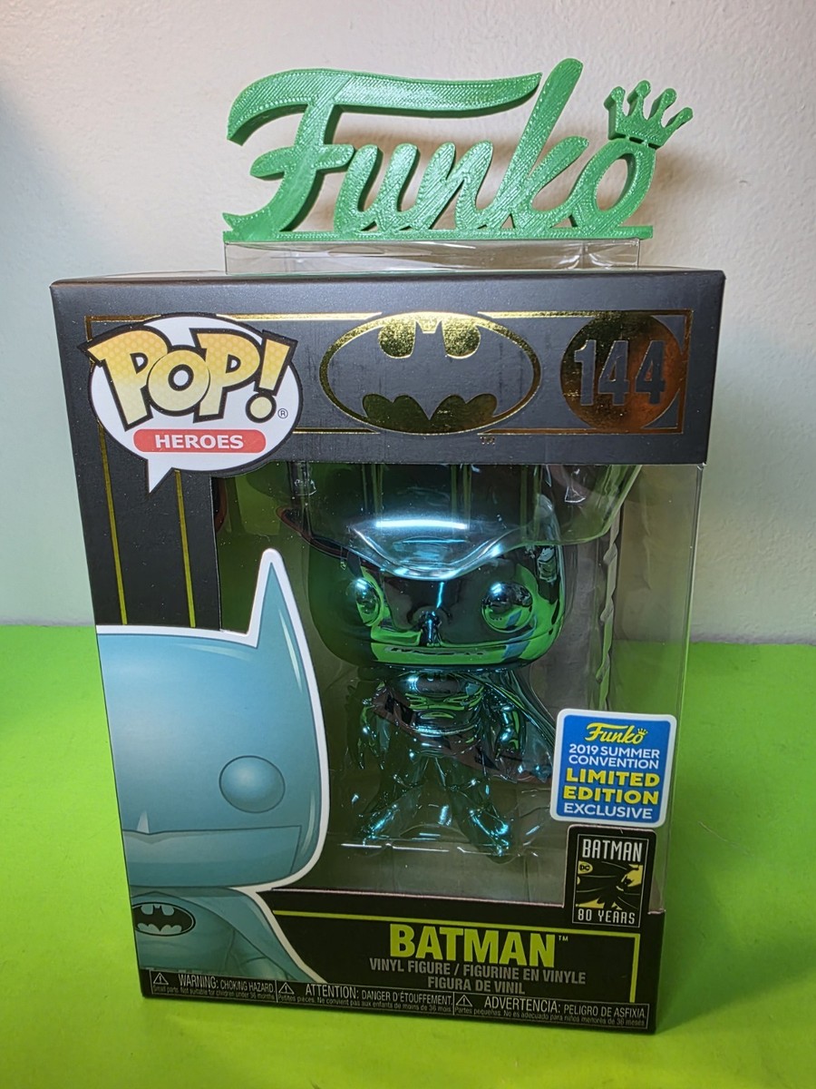 アメコミ Funko Pop Batman 144 Chrome Teal SDCC Funko Pop! Heroes DC Batman (Teal Chrome) Summer Convention